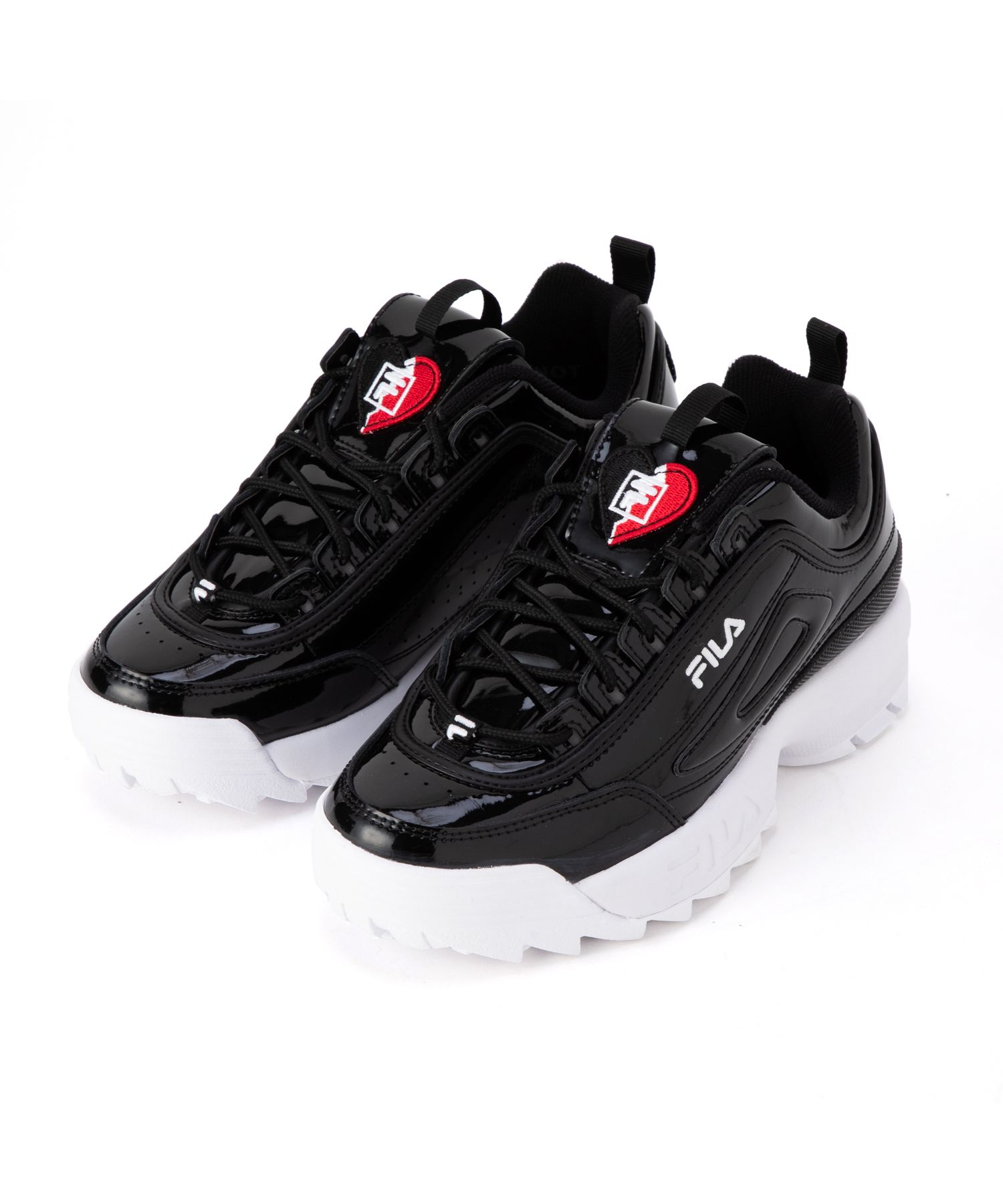 Footwear ディスラプター Ii ハート ウィメンズ ブラック ブラック ホワイト Fila フィラ 公式通販 オンラインストア