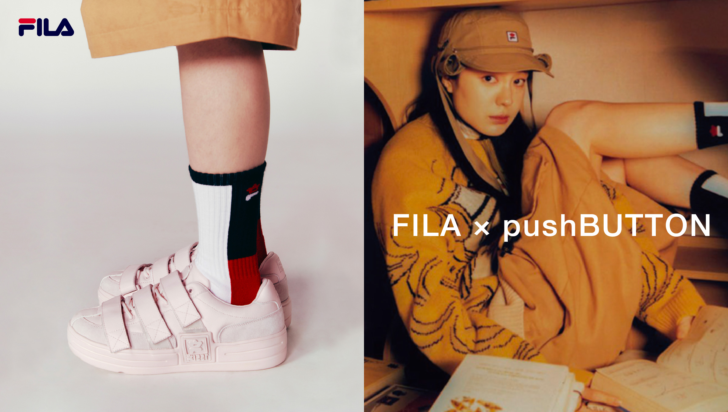 FILA x pushBUTTONR{[VXj[J[VI