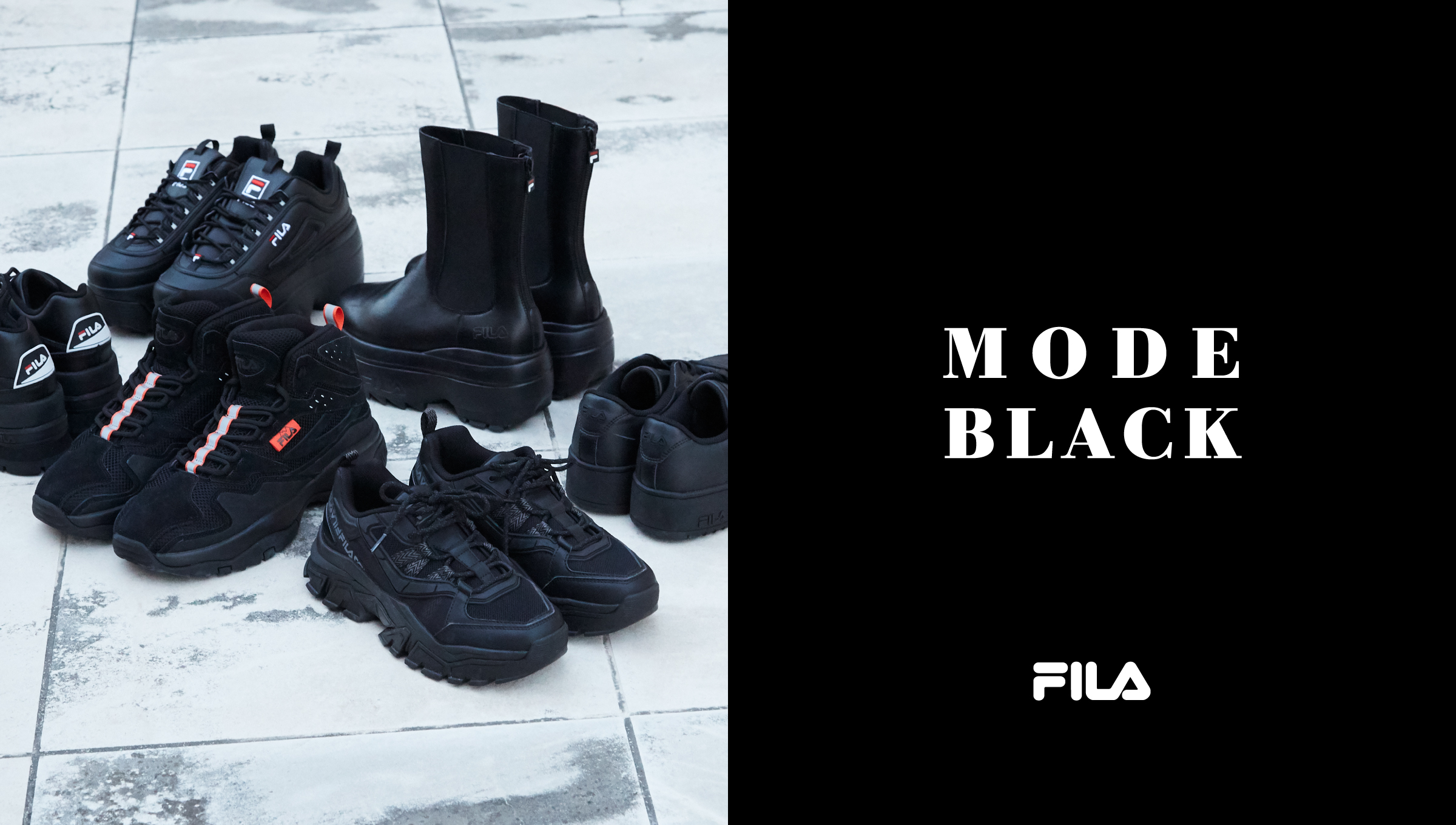 FILA 21AW MODE BLACK COLLECTION