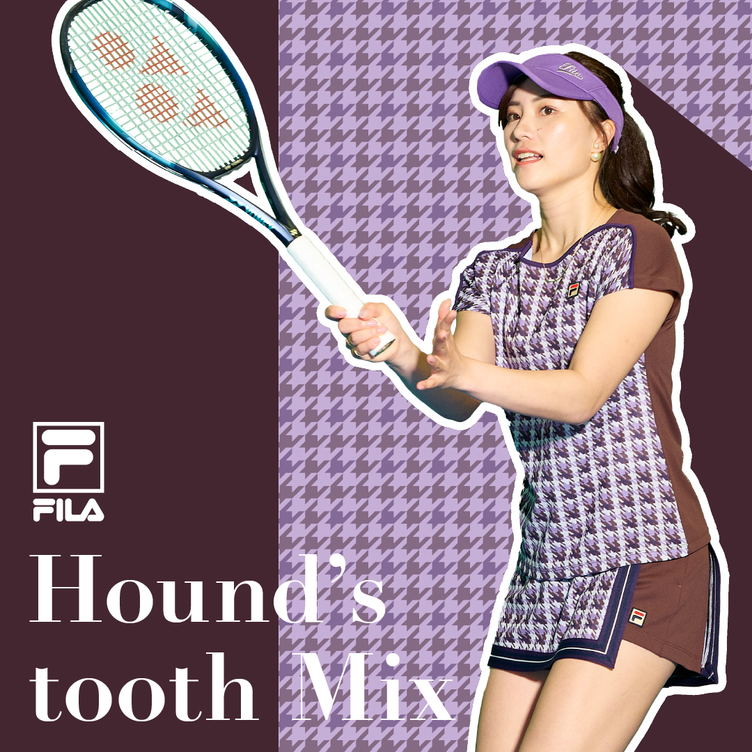 22FW TENNIS COLLECTIONー Hound's tooth Mix ー 発売開始。 | FILA 