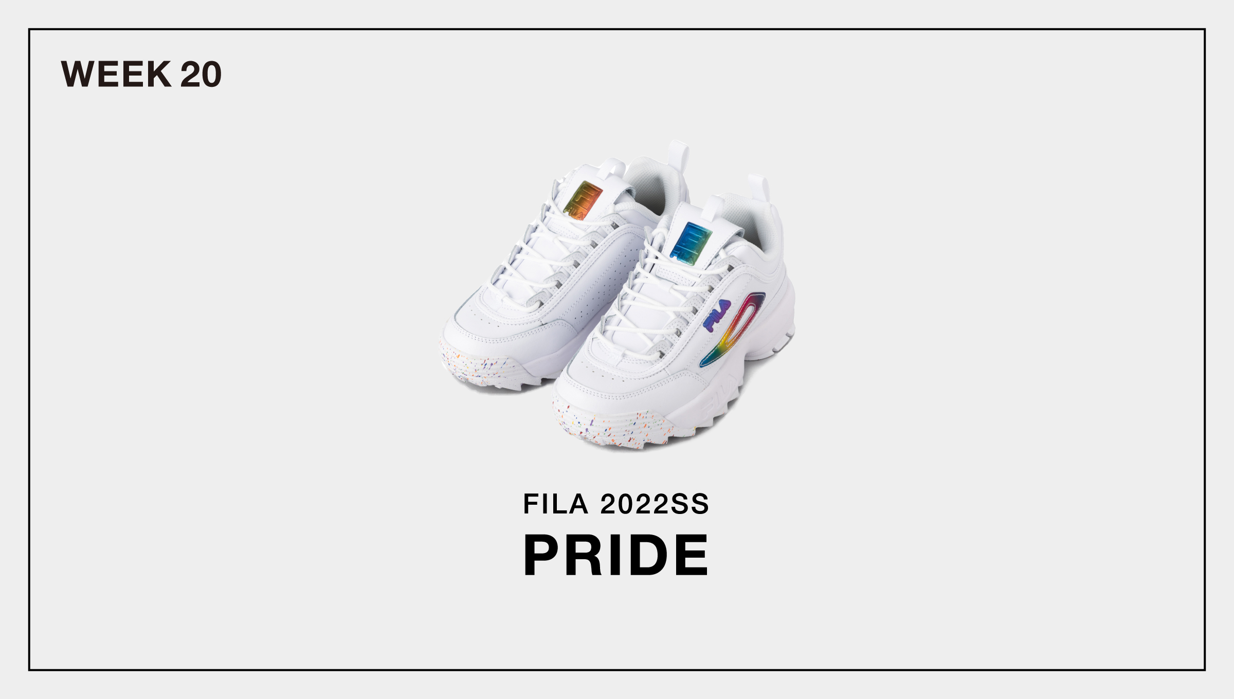 FILA 2022SS NEW ARRIVALS #11 DISRUPTOR II PRIDE