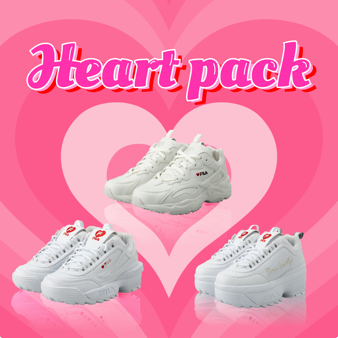 大人気シリーズ 「Heart pack」がローンチ。| FILA 公式サイト