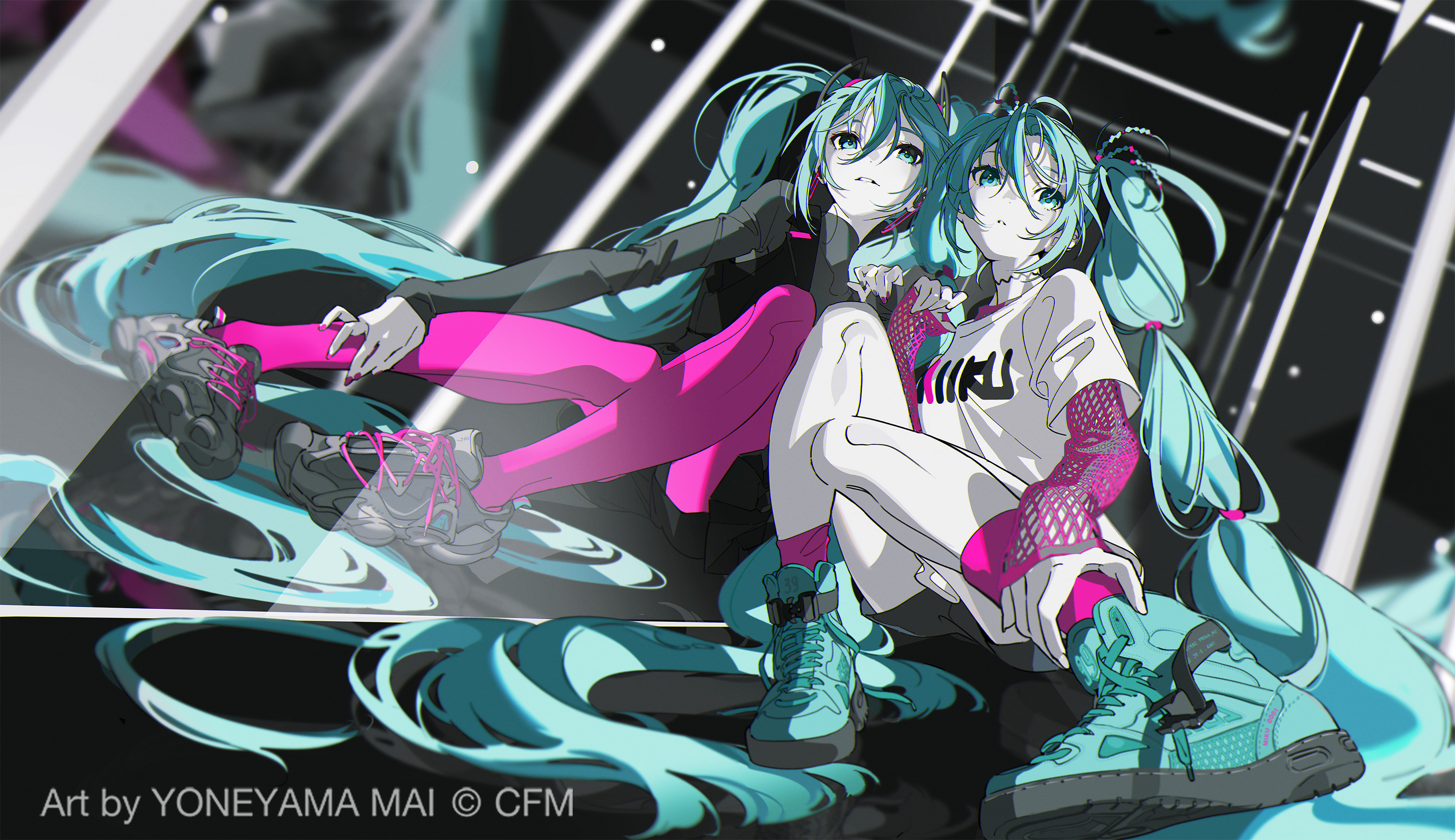 初音ミク　FILA　スニーカー